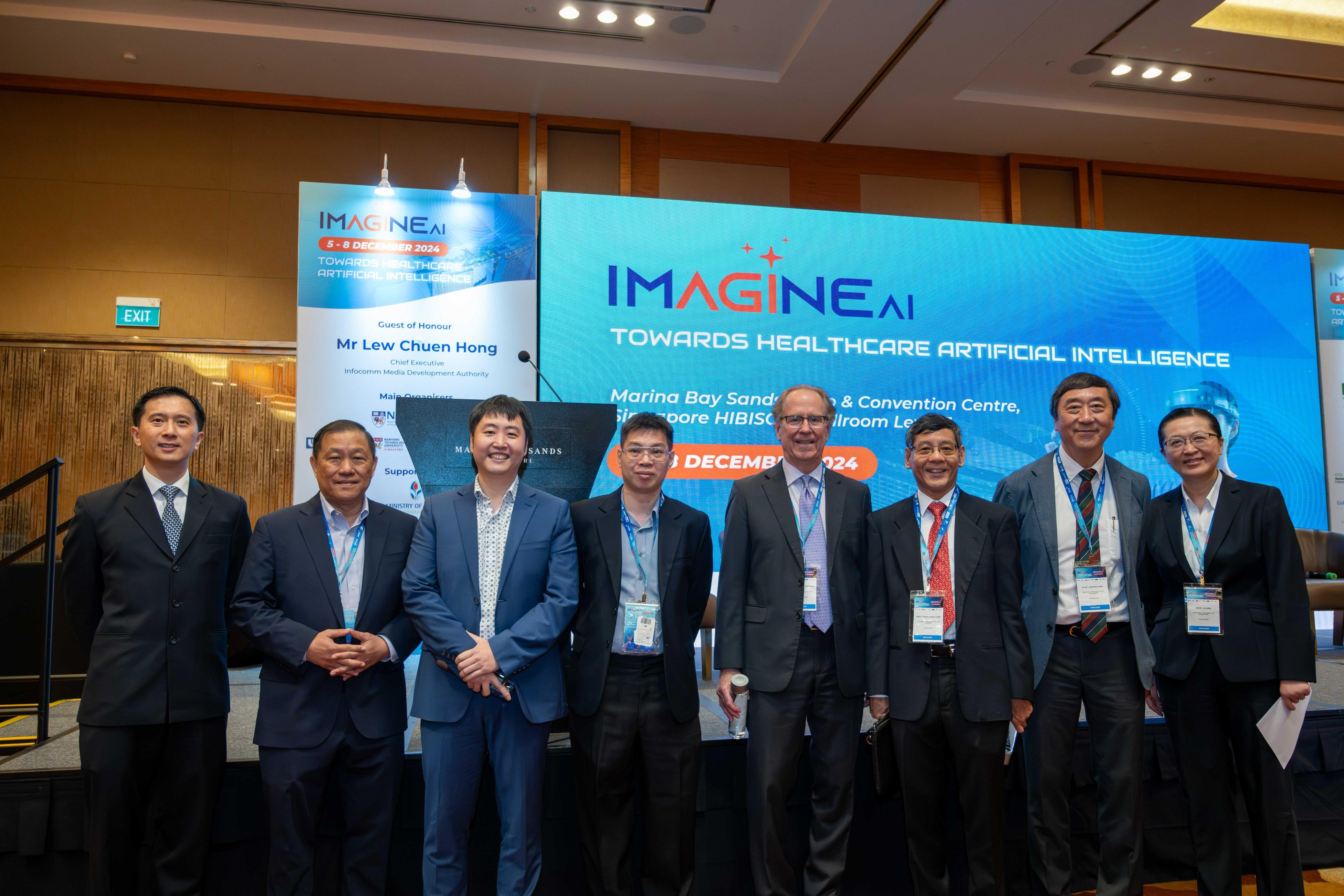 Group shot at Singapore's Imagine AI Conference on 5 December 2024