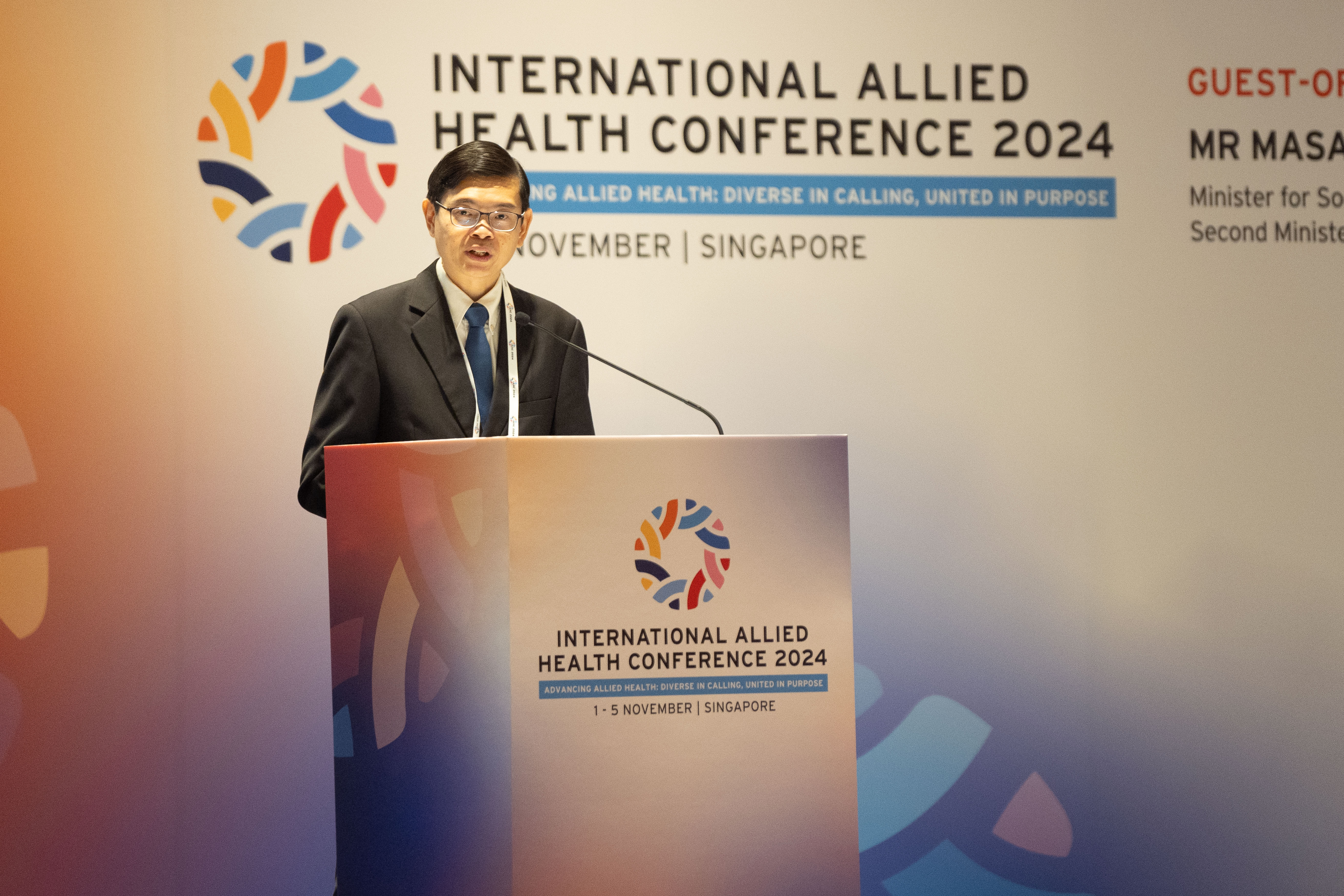 Welcome Remarks by Adj A/Prof Michael Ong, Group Director, Allied Health, NUHS & Conference Convener, International Allied Health Conference 2024