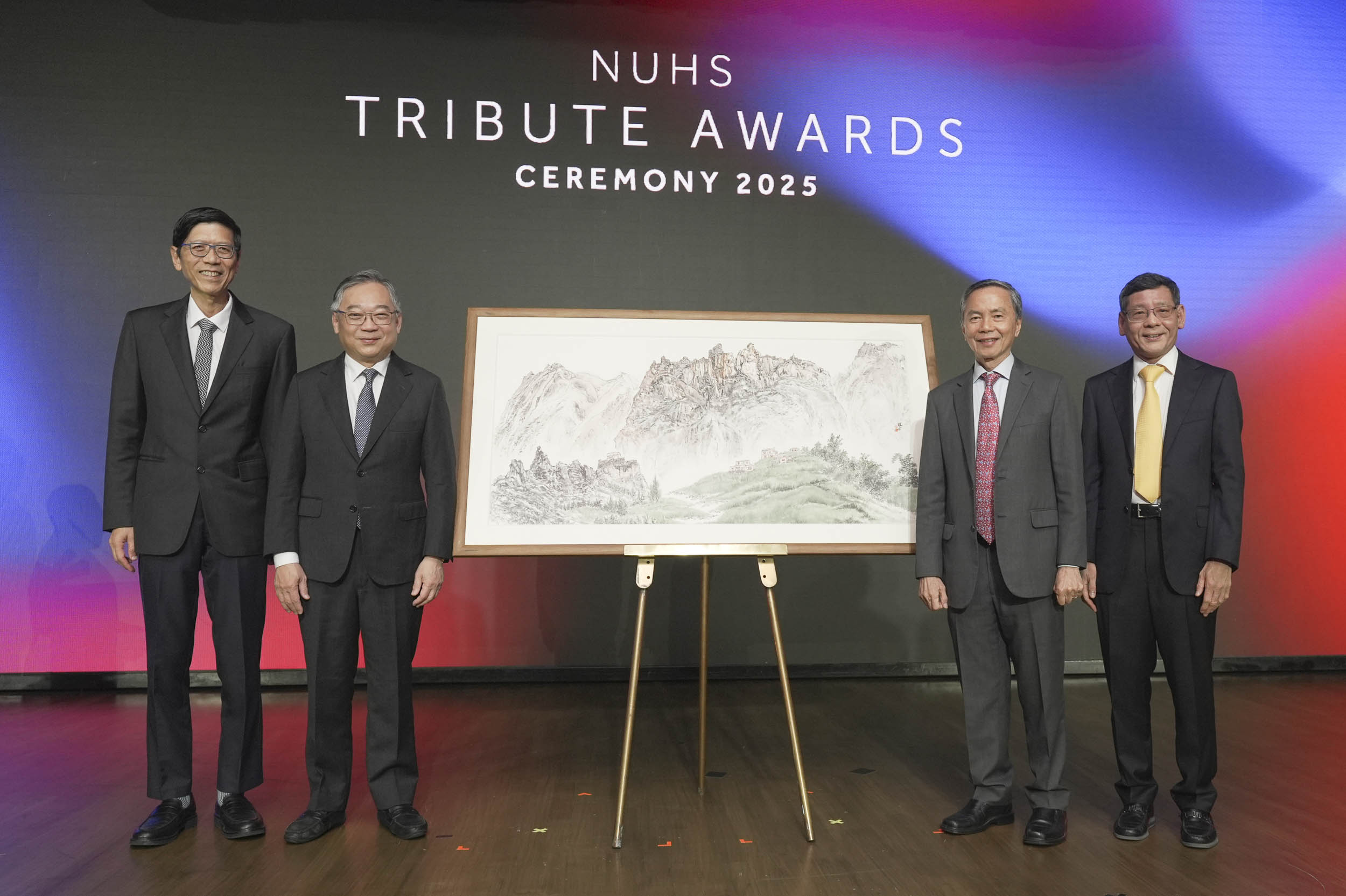 Prof Tan Chorh Chuan, DPM Mr Gan Kim Yong, Mr Hsieh Fu Hua and Prof Yeoh Khay Guan