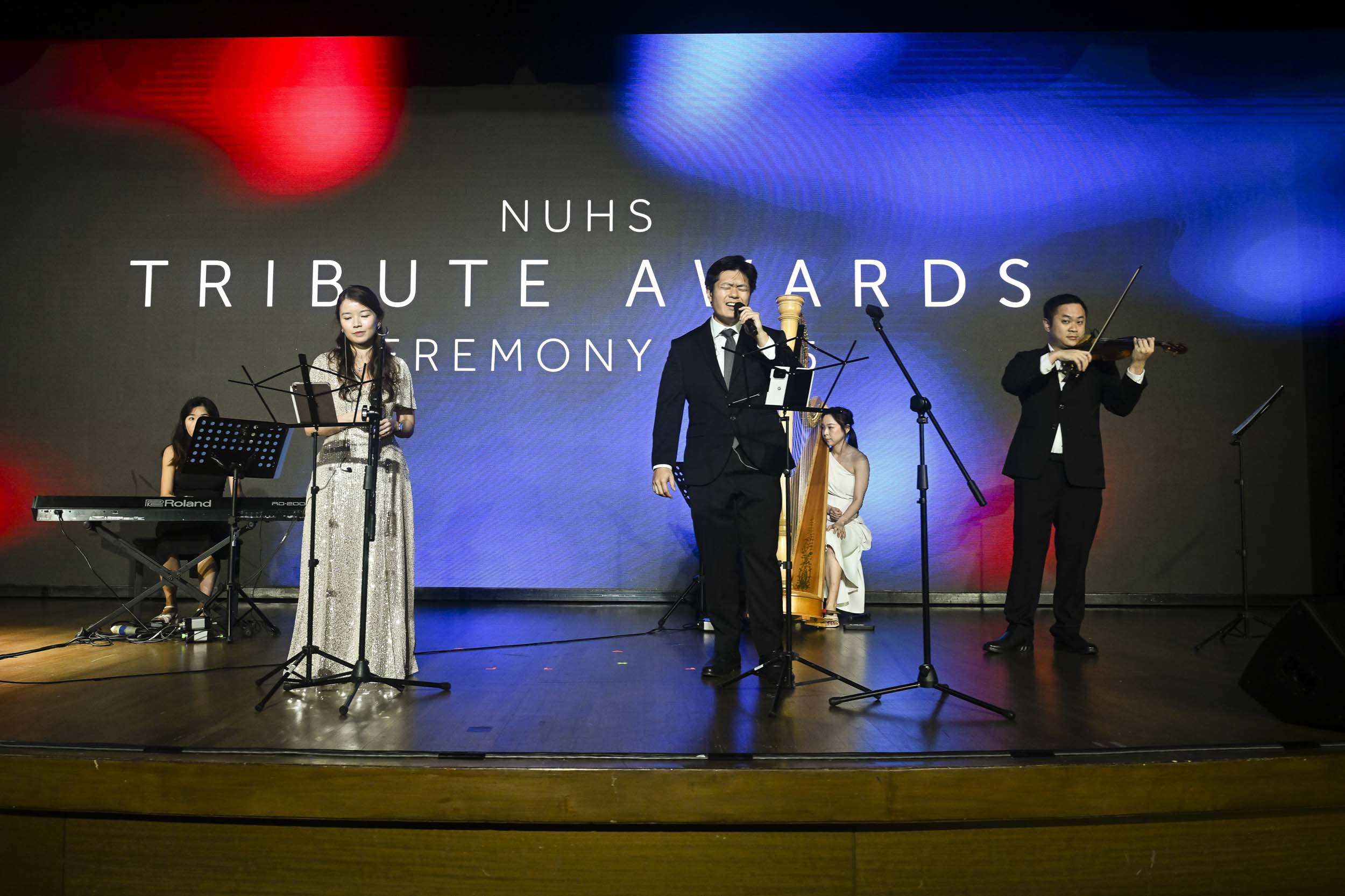 NUHS Band performing at NUHS Tribute Awards Ceremony 2025